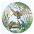 James Hamilton Puzzle 500 pièces - Puzzle rond : La famille martin-pêcheur