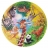 James Hamilton Puzzle 500 pièces - Puzzle rond : Les animaux exotiques rayés