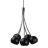 Lampe suspension déco Spider noire