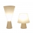 Lampe Up & Down Blanche caoutchouc modulable