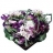 Les<a title='bouquet de fleurs pour la saint-valentin' href='http://www.familyby.com/boutiques/detailCategorie/4211' style='text-decoration:none; color:#333'><strong> fleurs</strong></a> deuil Coussin Coeur Violine