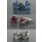 Lot de 3 paires boucles d'oreilles bleues- roses - cristal Swarovski