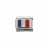 Maillons pour bracelet personnalisable acier et or drapeau français