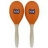 Maracas Bois Orange 25 Cm