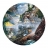 Master Pieces Puzzle 700 pièces - Puzzle rond - Les trains de Ted Blaylock : Silver Belle Run