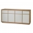 Meuble bas 4 portes 4 tiroirs Pure