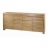 Meuble bas 4 portes en teck massif Cosmos blanchi