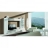 Meuble de salon mural Fabiola <a title='Tout savoir sur la marque UNE' href='http://cadeau.familyby.com/post/13450813402/la-marque-une-un-maquillage-naturellement-bio-et-beau' style='text-decoration:none; color:#333' target='_blank'><strong>UNE</strong></a> EXCLU ATYLIA Couleur Satin marron Matière Mélamine