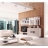 Meuble de salon mural Lazara UNE EXCLU ATYLIA Couleur Satin marron Matière Mélamine