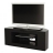 Meuble TV design Demi-lune Couleur Noir Matière Placage bois