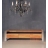 Meuble TV long Pure en chêne massif et inox