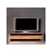 Meuble TV Pure en chêne massif et inox