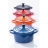 Mini cocottes bleu, cerise, noir, volcanique LE CREUSET 10 cm - 91006900990000