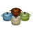 Mini cocottes kiwi, bleu, dune, châtaigne LE CREUSET - 91006900125000