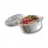 MINIATURE COCOTTE 8CL COUVERCLE BELLE CUISINE prodes2 Blanc dimension L : 7,5cm x l : 7cm x H : 4,2cm - Cap. : 8cl