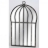 Miroir cage design Antik Black