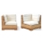 Mobilier écologique-Module d'angle jacinthe d'eau 'Authentic'