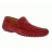 Mocassins KT Design Beach Velours Homme Rouge