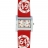 Montre 64 cuir rouge