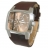 Montre DIESEL homme cuir marron fond marron XL