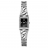 Montre Femme GUESS Cristaux fond noir Bracelet poli argent