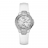 Montre Guess Mini Prism cuir blanc