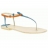 Nu-pieds FANNY By MEGER 137 Cuir Femme Bleu + Orange