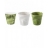 PACK 3 GOBELETS ESPRESSO FROISSE 8CL VICHY VERT/BLANC/VERT LIME prodes2 Vicky vert+blanc+vert lime -