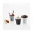 PACK 3 GOBELETS FROISSES ESPRESSO 8CL NOIR+GRIS+BLANC