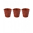 PACK 3 GOBELETS FROISSES ESPRESSO 8CL ROUGE