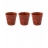 PACK 3 GOBELETS FROISSES ESPRESSO 8CL ROUGE