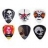 Pack 6 Médiators 0.58mm Let's Rock Collection