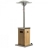Parasol chauffant gaz Bois Naturel