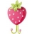 Patère Fraise de rêve Haba - Secret de Chambre -