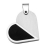 Pendentif acier modulable avec demi-coeur noir