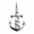 Pendentif argent ancre marine