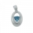 Pendentif argent et oxyde de zirconium