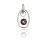 Pendentif argent et oxyde de zirconium