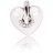 Pendentif argent et oxydes Coeur