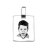 Pendentif argent gravure portrait