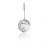 Pendentif argent marbre