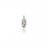 PENDENTIF ARGENT NACRE ROSE ET OXYDES