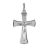 Pendentif argent rhodié croix avec christ