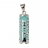 Pendentif argent Tiki turquoise 28mm