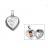 Pendentif cassolette forme coeur argent