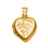 Pendentif cassolette forme coeur vermeil