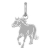 Pendentif cheval argent rhodié