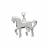 Pendentif cheval brillant