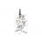 Pendentif chinois amour argent