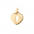 Pendentif clef coeur or et diamant